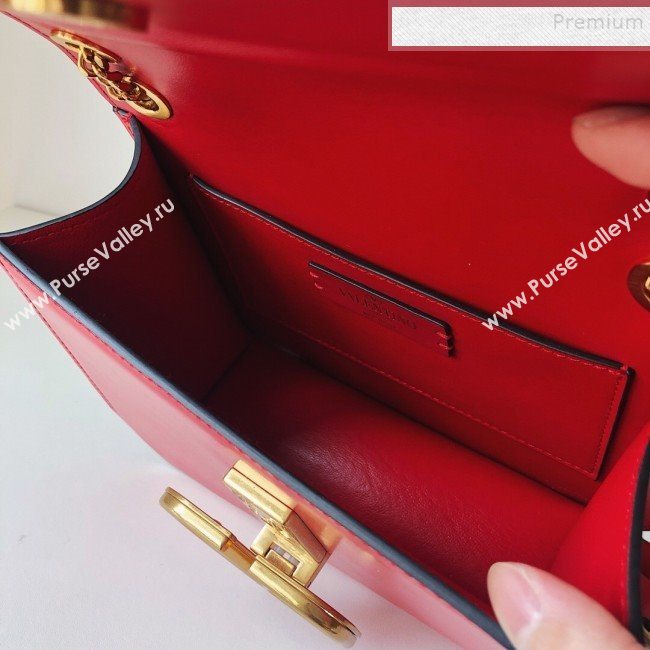 Valentino Small VLock Calfskin Shoulder Bag Red 2019 (JJ3-9092302)