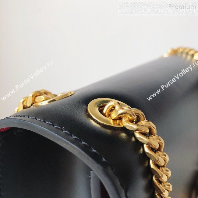 Valentino Small VLock Calfskin Shoulder Bag Black 2019 (JJ3-9092303)