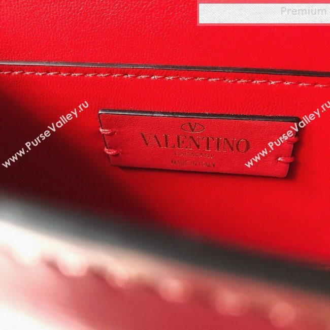 Valentino Small VLock Calfskin Shoulder Bag Burgundy 2019 (JJ3-9092304)