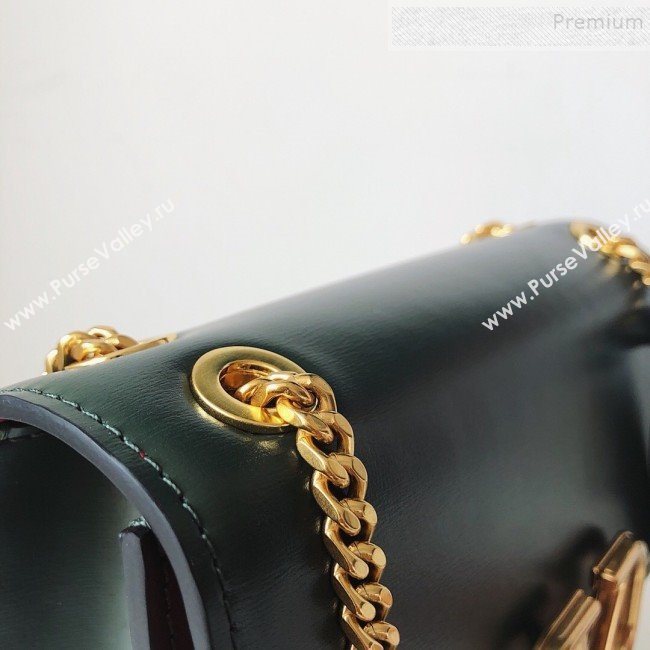 Valentino Small VLock Calfskin Shoulder Bag Green 2019 (JJ3-9092305)