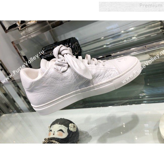 Chanel Vintage Lambskin Bow Sneakers G34919 White 2019 (XO-9092329)