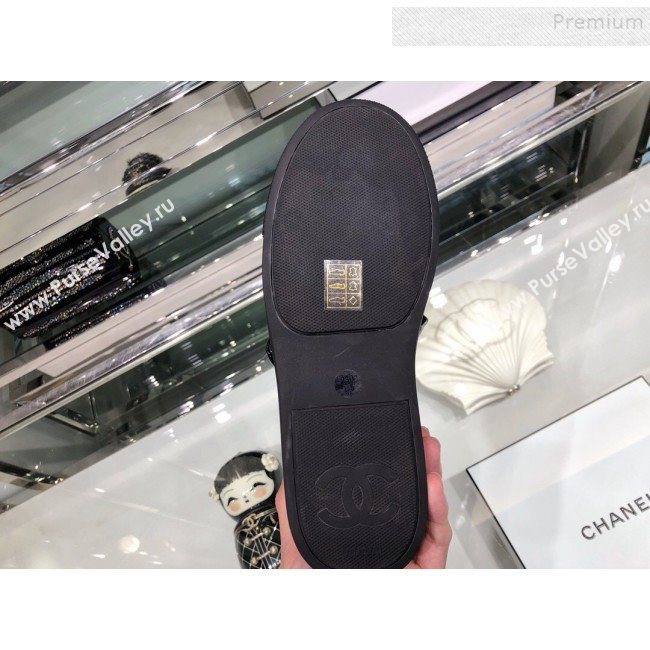 Chanel Vintage Lambskin Bow Sneakers G34919 Black 2019 (XO-9092330)