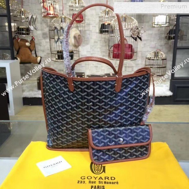 Goyard Reversible Calfskin Medium/Large Shopping Tote Bag Brown  (ZHENGT-9092641)