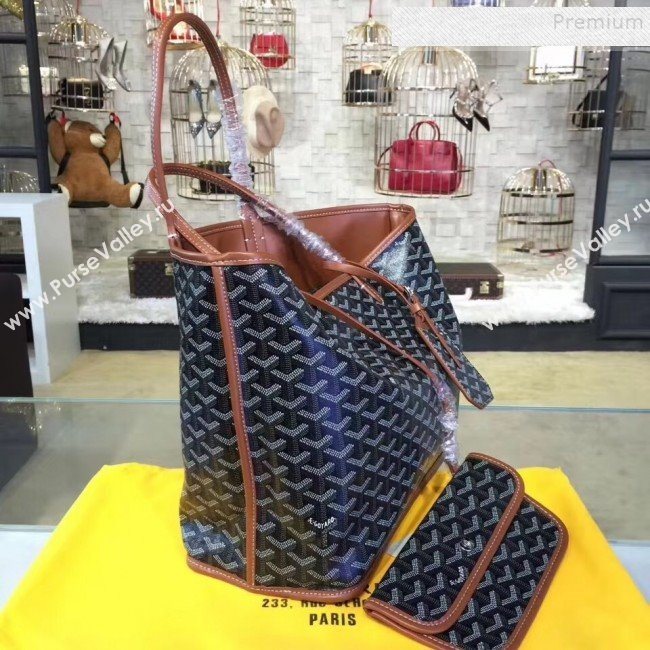 Goyard Reversible Calfskin Medium/Large Shopping Tote Bag Brown  (ZHENGT-9092641)