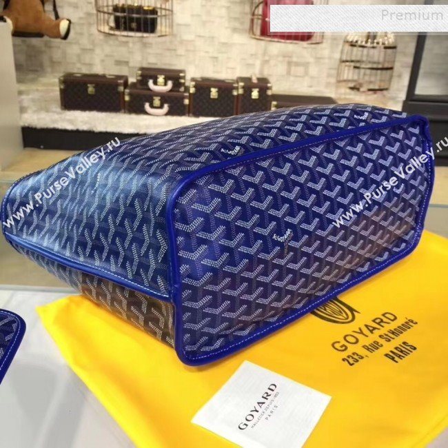 Goyard Reversible Calfskin Medium/Large Shopping Tote Bag Royal Blue  (ZHENGT-9092643)
