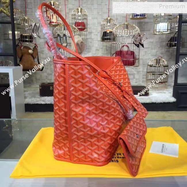 Goyard Reversible Calfskin Medium/Large Shopping Tote Bag Orange (ZHENGT-9092644)