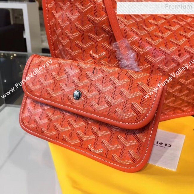 Goyard Reversible Calfskin Medium/Large Shopping Tote Bag Orange (ZHENGT-9092644)