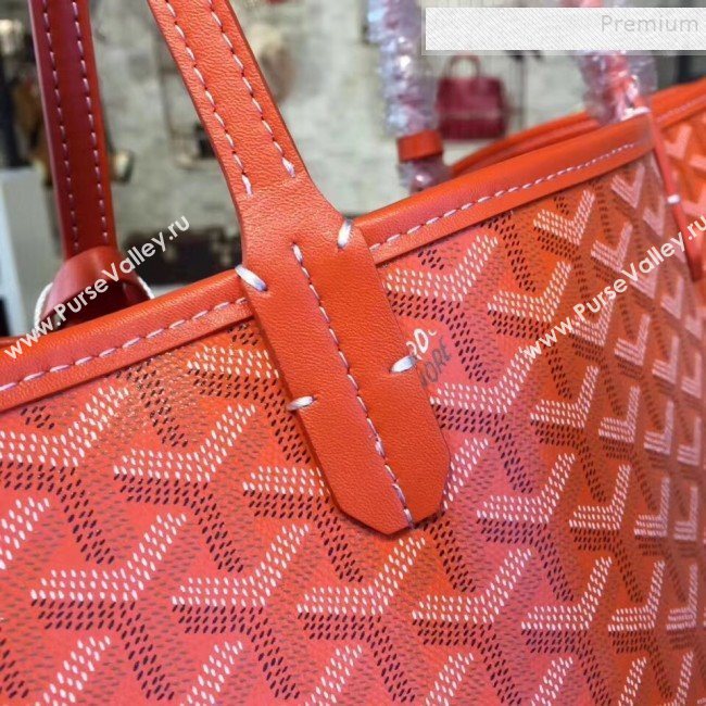 Goyard Reversible Calfskin Medium/Large Shopping Tote Bag Orange (ZHENGT-9092644)
