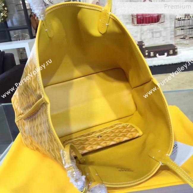 Goyard Reversible Calfskin Medium/Large Shopping Tote Bag Yellow (ZHENGT-9092645)