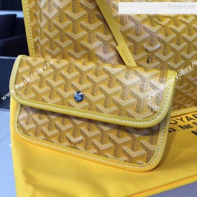 Goyard Reversible Calfskin Medium/Large Shopping Tote Bag Yellow (ZHENGT-9092645)