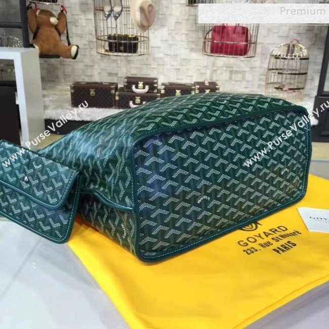 Goyard Reversible Calfskin Medium/Large Shopping Tote Bag Green (ZHENGT-9092646)