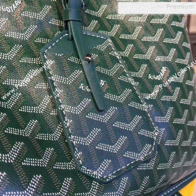 Goyard Reversible Calfskin Medium/Large Shopping Tote Bag Green (ZHENGT-9092646)