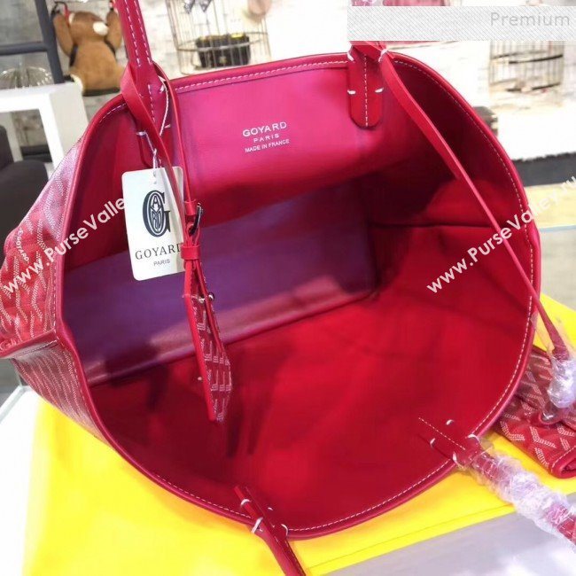 Goyard Reversible Calfskin Medium/Large Shopping Tote Bag Red (ZHENGT-9092650)