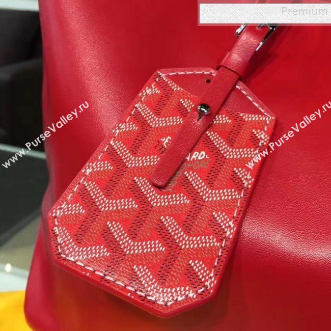 Goyard Reversible Calfskin Medium/Large Shopping Tote Bag Red (ZHENGT-9092650)