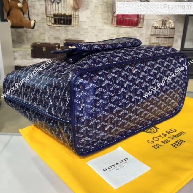 Goyard Reversible Calfskin Medium/Large Shopping Tote Bag Dark Blue  (ZHENGT-9092642)