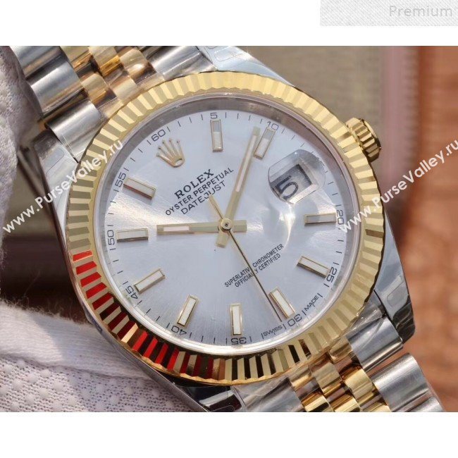 Rolex Datejust Watch 41mm Gold/Silver 01 (Top Quality) (KN-9072556)