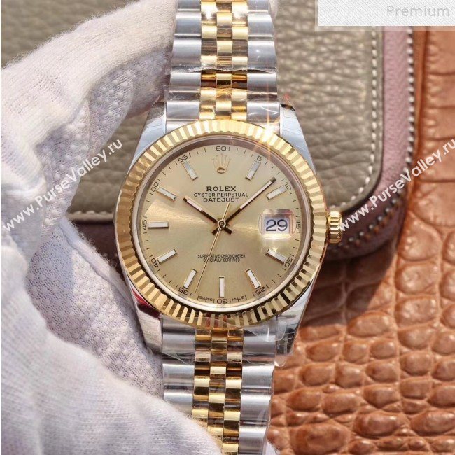 Rolex Datejust Watch 41mm Gold/Silver 02 Top quality (KN-9072557)