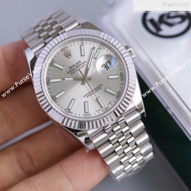 Rolex Datejust Watch 41mm Silver 03 (KN-9072560)