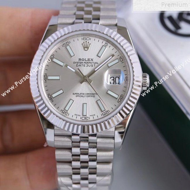 Rolex Datejust Watch 41mm Silver 03 (KN-9072560)