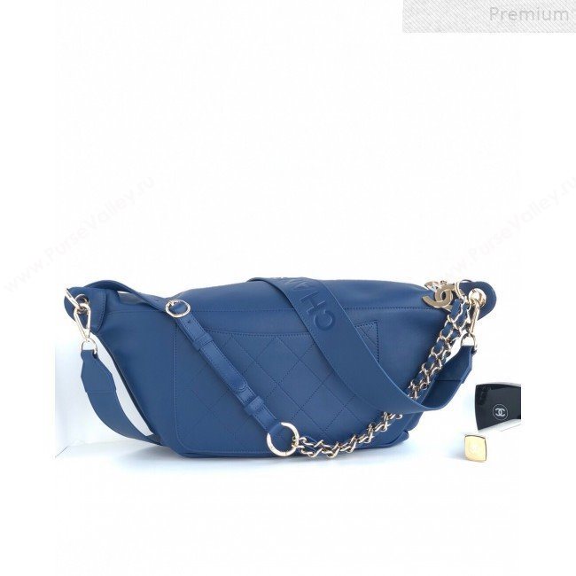 Chanel x Pharrell Oversize Smooth Calfskin Waist Bag/Belt Bag AS0620 Dark Blue 2019 (YD-9072237)