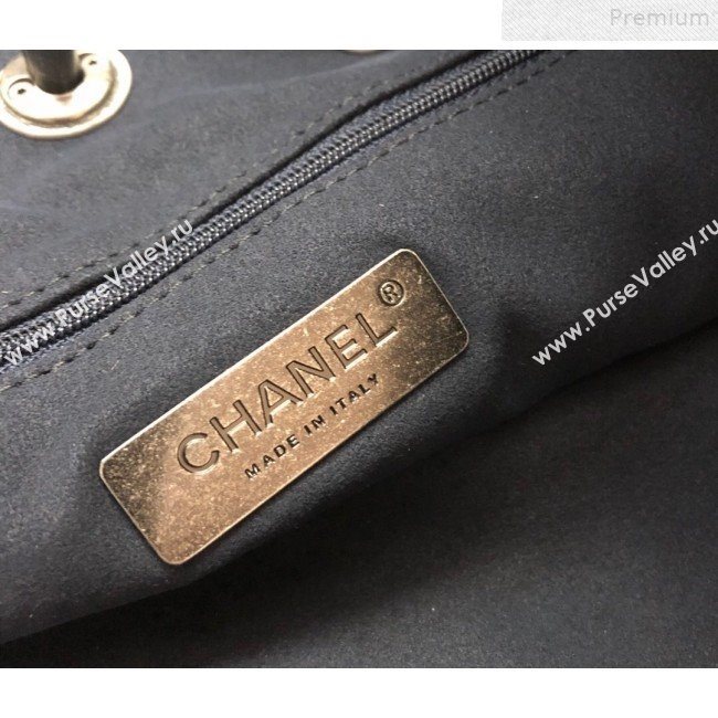 Chanel Metallic Crocodile Embossed Calfskin Large Shopping Bag AS0801 Silver 2019 (YD-9072243)