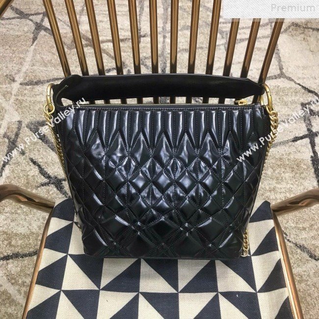 Chanel Quilted Calfskin Small Hobo Top Handle Bag AS0845 Black 2019 (JDH-9072230)