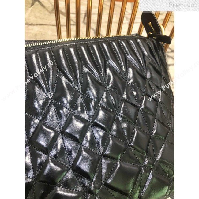Chanel Quilted Calfskin Small Hobo Top Handle Bag AS0845 Black 2019 (JDH-9072230)