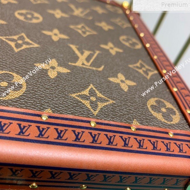 Louis Vuitton Cotteville 24 Monogram Canvas Hard Sided Suitcase Blue 2019 (LVSJ-9072372)