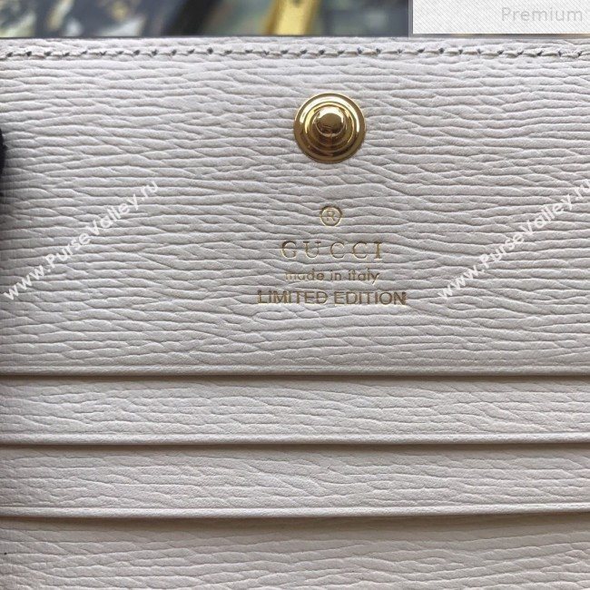 Gucci Leather GG Heart Star Card Case on Chain 573050 2019 (DLH-9072405)