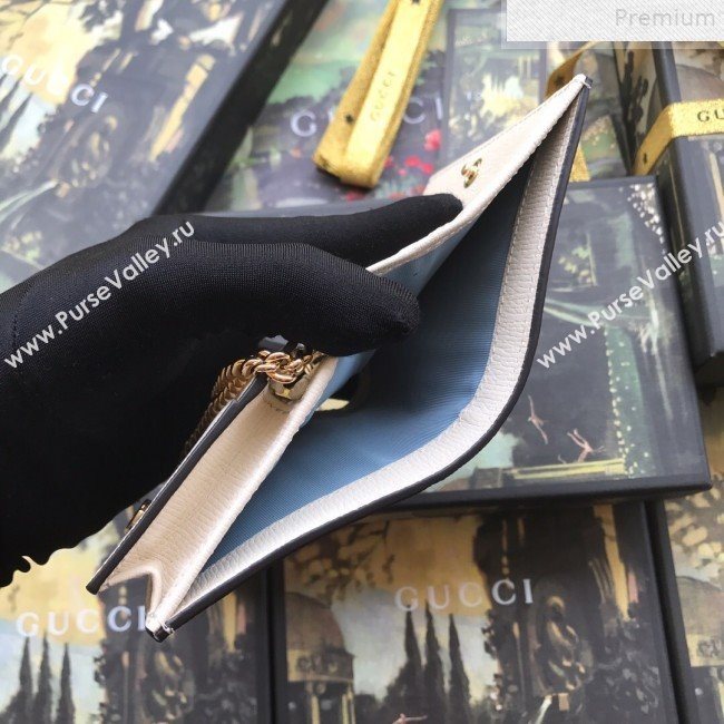 Gucci Leather GG Heart Star Card Case on Chain 573050 2019 (DLH-9072405)