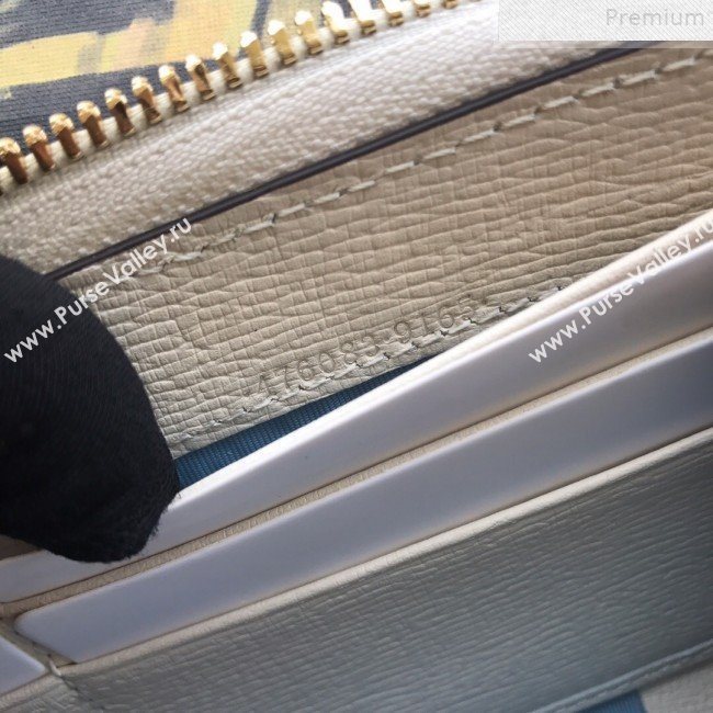 Gucci Sylvie Leather GG Heart Star Zip Around Wallet 476083 2019 (DLH-9072407)