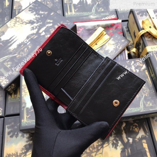 Gucci GG Diagonal Marmont Leather Card Case Wallet 573811 Beige 2019 (DLH-9072410)