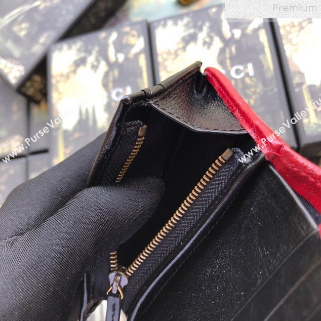 Gucci GG Diagonal Marmont Leather Card Case Wallet 573811 Beige 2019 (DLH-9072410)