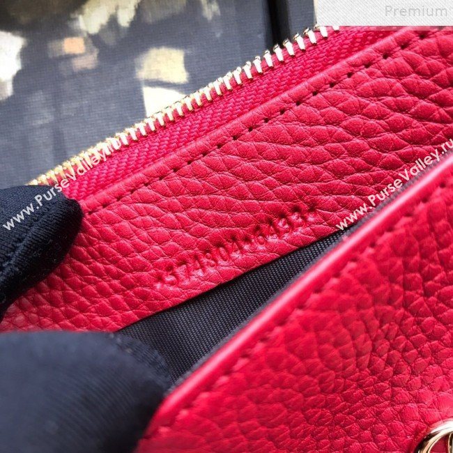 Gucci GG Marmont Leather Card Case 574804 Red 2019 (DLH-9072411)