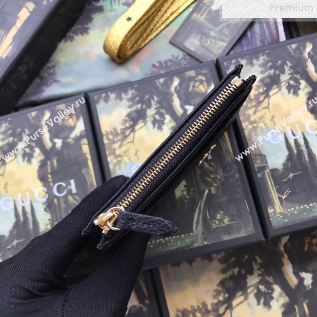 Gucci GG Marmont Leather Card Case 574804 Black 2019 (DLH-9072412)