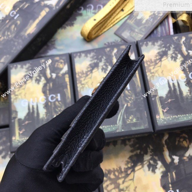 Gucci GG Marmont Leather Card Case 574804 Black 2019 (DLH-9072412)