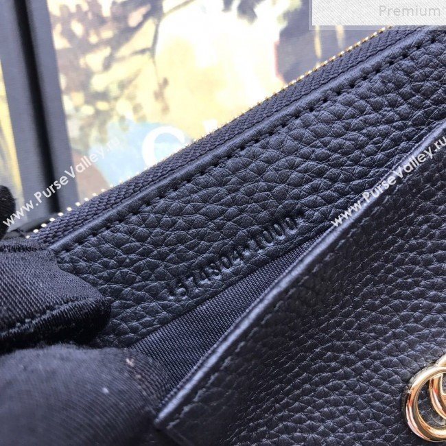 Gucci GG Marmont Leather Card Case 574804 Black 2019 (DLH-9072412)