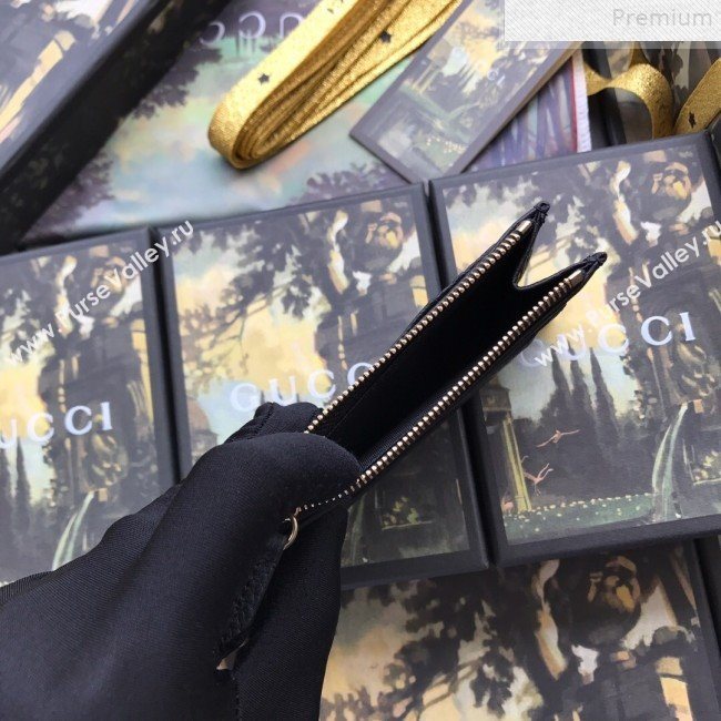 Gucci GG Marmont Leather Card Case 574804 Black 2019 (DLH-9072412)