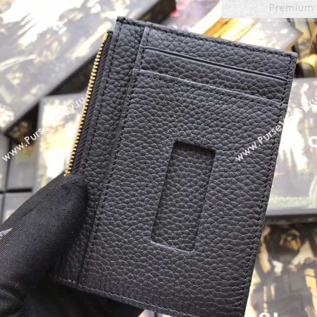 Gucci GG Marmont Leather Card Case 574804 Black 2019 (DLH-9072412)