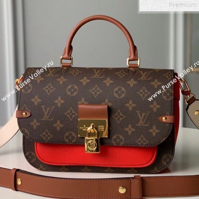 Louis Vuitton Vaugirard Monogram Canvas Messenger Top Handle Bag M44548 Red 2019 (KD-9072328)