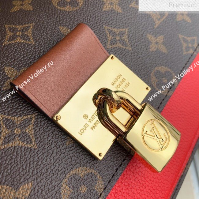 Louis Vuitton Vaugirard Monogram Canvas Messenger Top Handle Bag M44548 Red 2019 (KD-9072328)