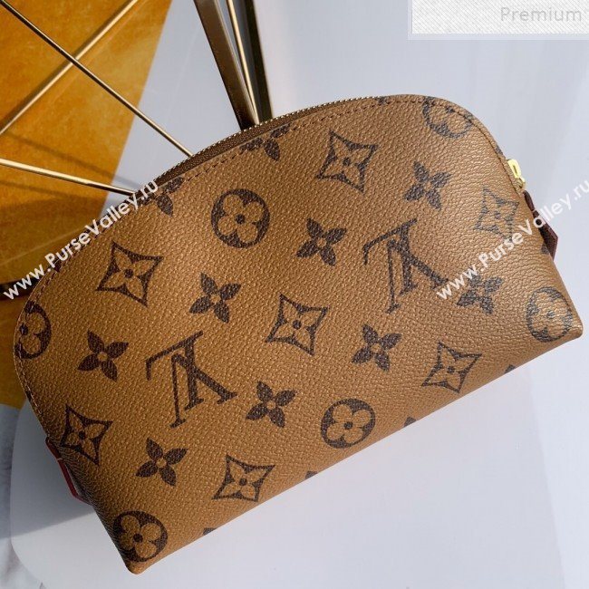 Louis Vuitton Monogram Canvas Cosmetic Pouch M47515 Tan Brown (FANG-9072338)