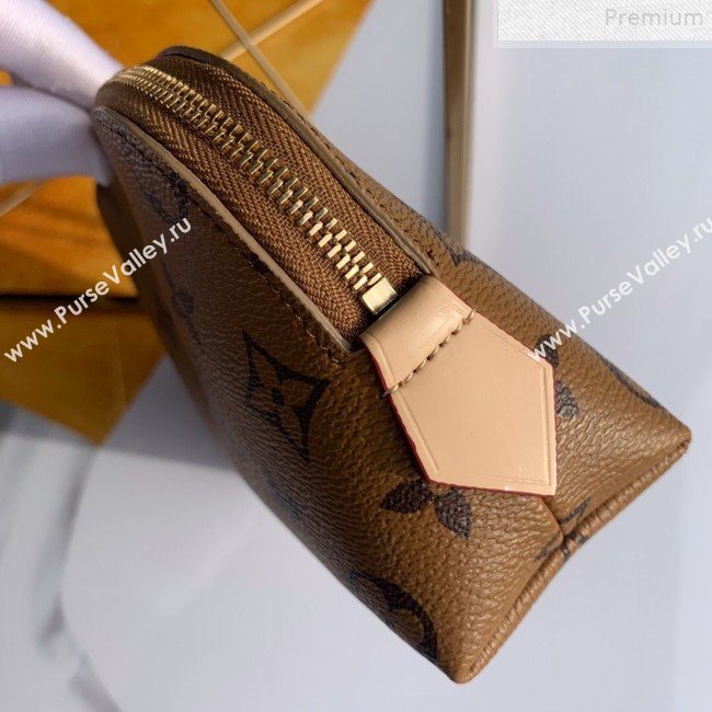 Louis Vuitton Monogram Canvas Cosmetic Pouch M47515 Tan Brown (FANG-9072338)