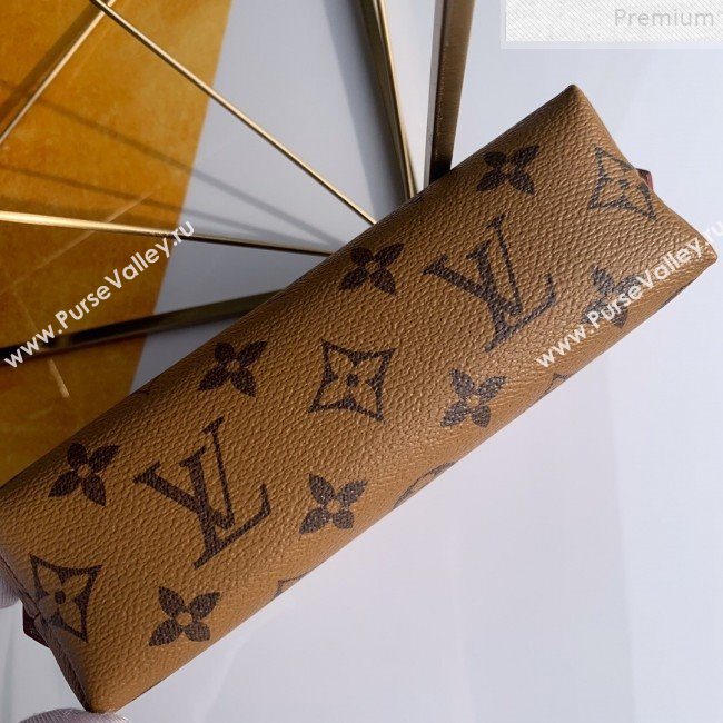 Louis Vuitton Monogram Canvas Cosmetic Pouch M47515 Tan Brown (FANG-9072338)