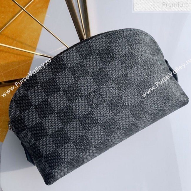 Louis Vuitton Damier Cobalt Canvas Cosmetic Pouch N47516 Black (FANG-9072346)