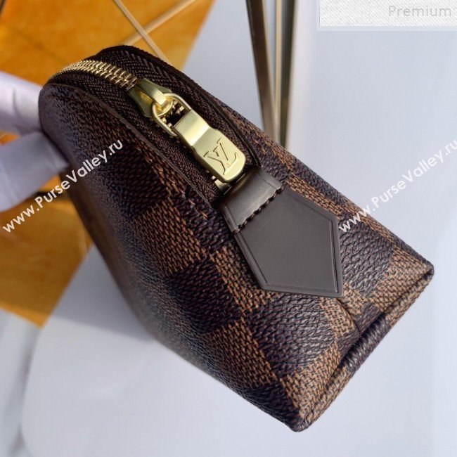 Louis Vuitton Damier Ebene Canvas Cosmetic Pouch N47516 Coffee  (FANG-9072343)