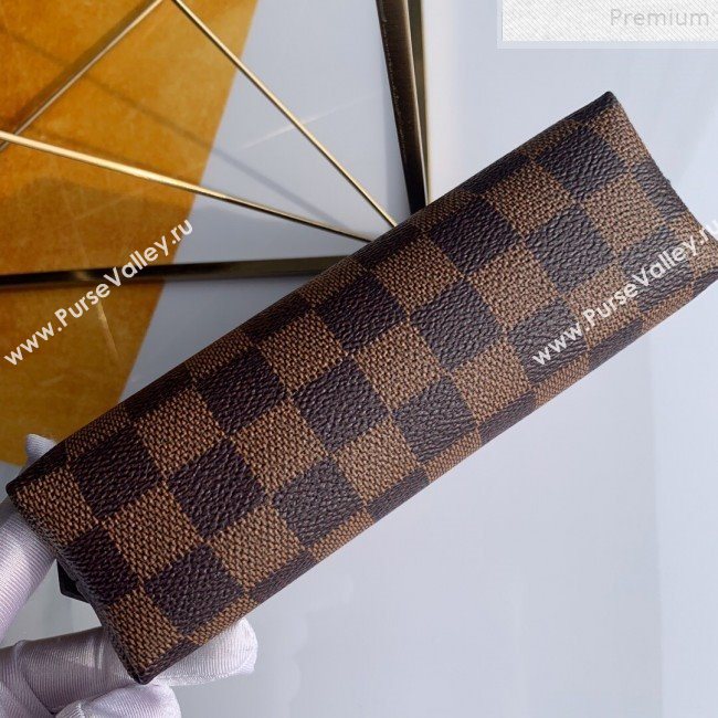 Louis Vuitton Damier Ebene Canvas Cosmetic Pouch N47516 Coffee  (FANG-9072343)