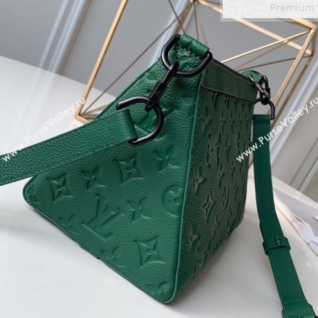 Louis Vuitton Monogram Empreinte Leather Triangle Shaped Shoulder Bag M54330 Green 2019 (FANG-9072353)