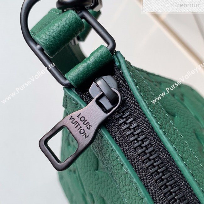 Louis Vuitton Monogram Empreinte Leather Triangle Shaped Shoulder Bag M54330 Green 2019 (FANG-9072353)