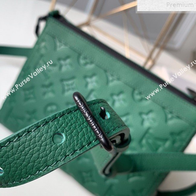 Louis Vuitton Monogram Empreinte Leather Triangle Shaped Shoulder Bag M54330 Green 2019 (FANG-9072353)